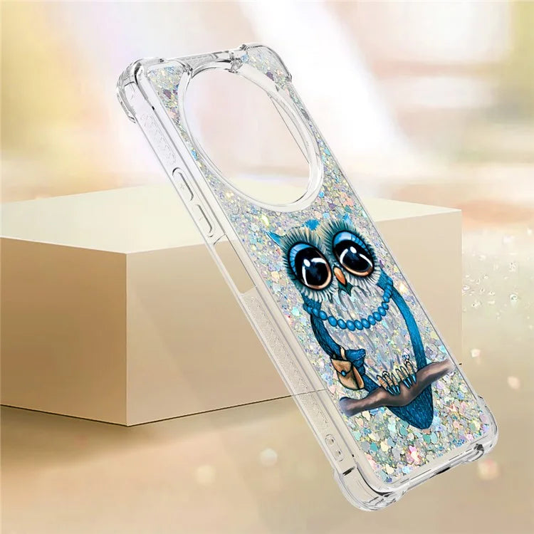 YB Quicksand Series-2 For Xiaomi Redmi A3 Case Glitter Bling Flowing TPU Pattern Phone Cover