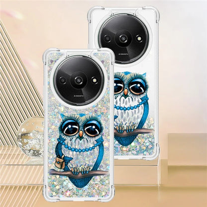YB Quicksand Series-2 For Xiaomi Redmi A3 Case Glitter Bling Flowing TPU Pattern Phone Cover