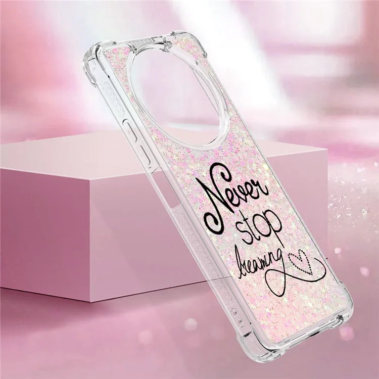 YB Quicksand Series-2 For Xiaomi Redmi A3 Case Glitter Bling Flowing TPU Pattern Phone Cover