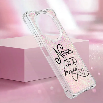 YB Quicksand Series-2 For Xiaomi Redmi A3 Case Glitter Bling Flowing TPU Pattern Phone Cover