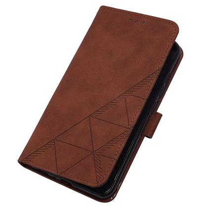 YB Imprinting Series-2 for Google Pixel 9 Case Cell Phone Imprinted Leather Stand Cover with Shoulder Strap