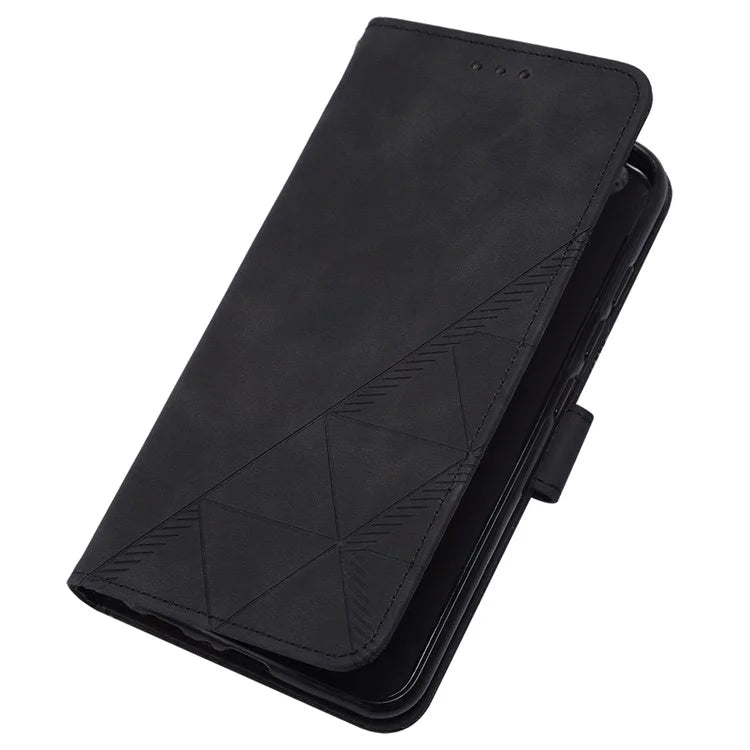 YB Imprinting Series-2 for Google Pixel 9 Case Cell Phone Imprinted Leather Stand Cover with Shoulder Strap
