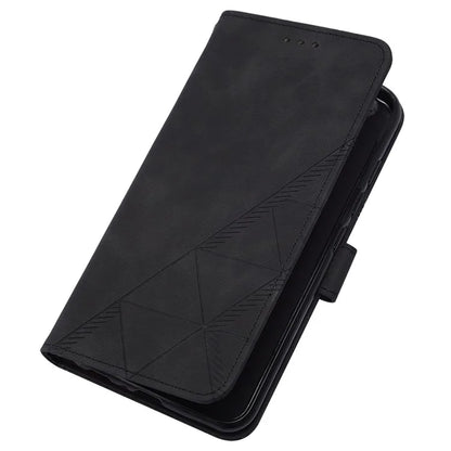 YB Imprinting Series-2 for Google Pixel 9 Case Cell Phone Imprinted Leather Stand Cover with Shoulder Strap