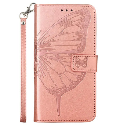 YB Imprinting Series-4 For Motorola Moto G Play 5G (2024) / Moto G 5G (2024) Phone Case with Floral Butterfly Pattern