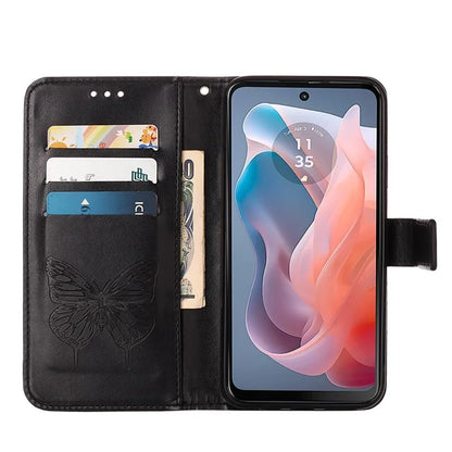 YB Imprinting Series-4 For Motorola Moto G Play 5G (2024) / Moto G 5G (2024) Phone Case with Floral Butterfly Pattern