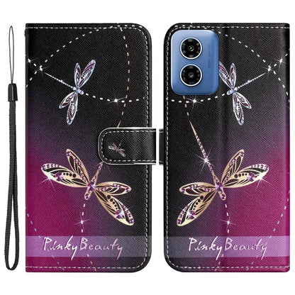 For Motorola Moto G04 4G / G24 4G Cell Phone Cover Case Leather 3D Pattern Magnetic Flip Phone Shell