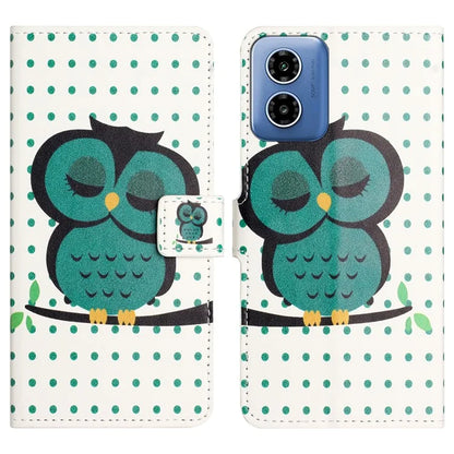 For Motorola Moto G04 4G / G24 4G Cell Phone Cover Pattern Printing Folio PU Leather Phone Case