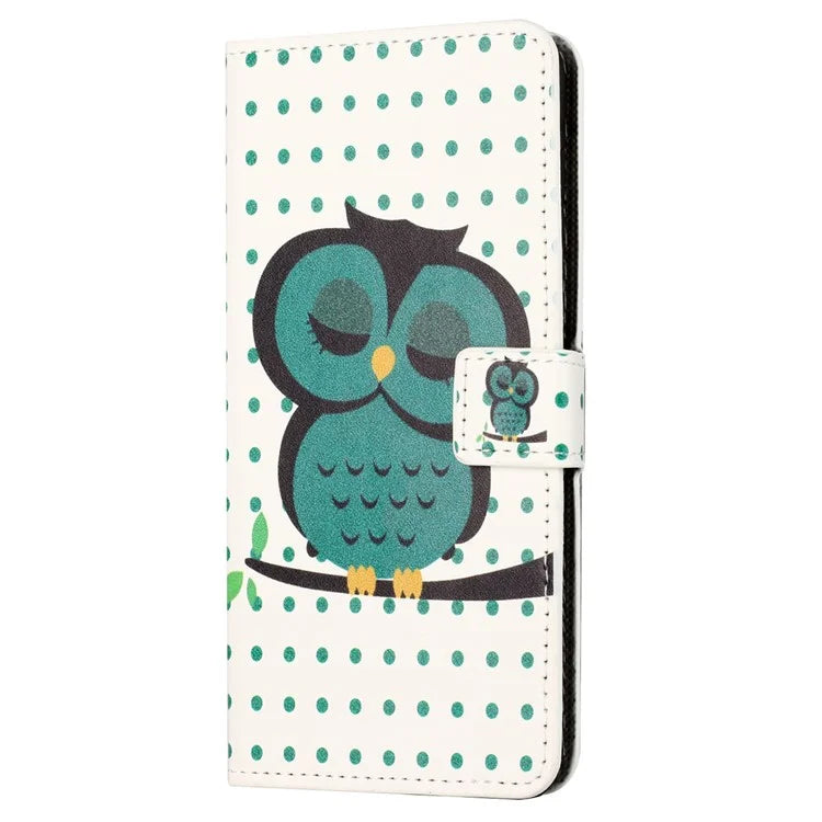 For Motorola Moto G04 4G / G24 4G Cell Phone Cover Pattern Printing Folio PU Leather Phone Case