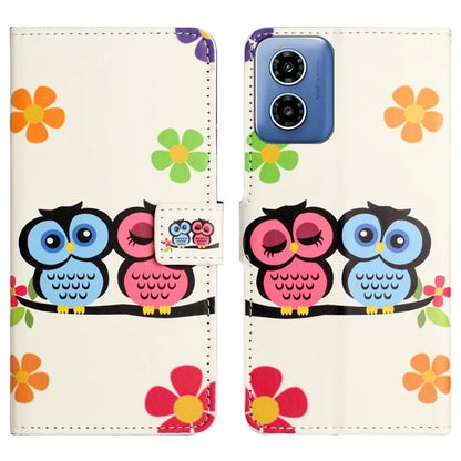 For Motorola Moto G04 4G / G24 4G Cell Phone Cover Pattern Printing Folio PU Leather Phone Case