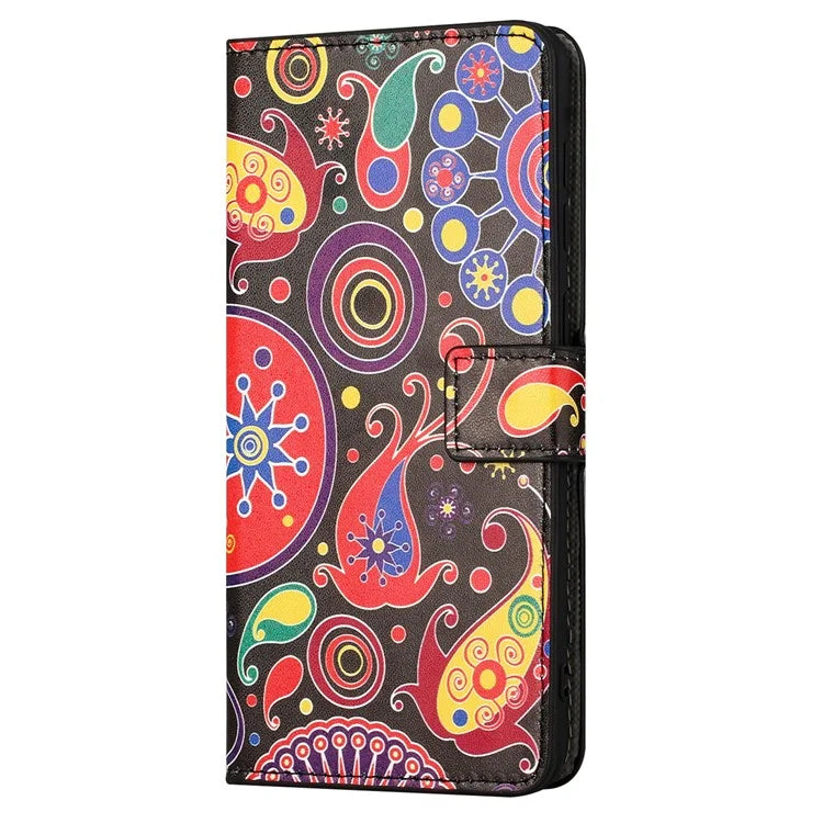 For Motorola Moto G04 4G / G24 4G Cell Phone Cover Pattern Printing Folio PU Leather Phone Case