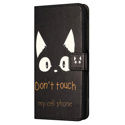 For Motorola Moto G04 4G / G24 4G Cell Phone Cover Pattern Printing Folio PU Leather Phone Case
