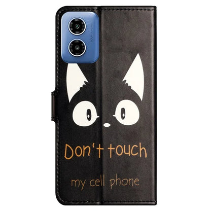 For Motorola Moto G04 4G / G24 4G Cell Phone Cover Pattern Printing Folio PU Leather Phone Case