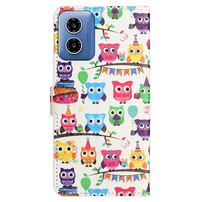 For Motorola Moto G04 4G / G24 4G Cell Phone Cover Pattern Printing Folio PU Leather Phone Case