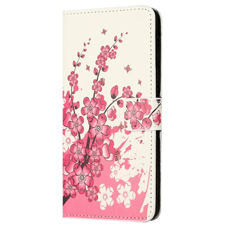 For Motorola Moto G04 4G / G24 4G Cell Phone Cover Pattern Printing Folio PU Leather Phone Case