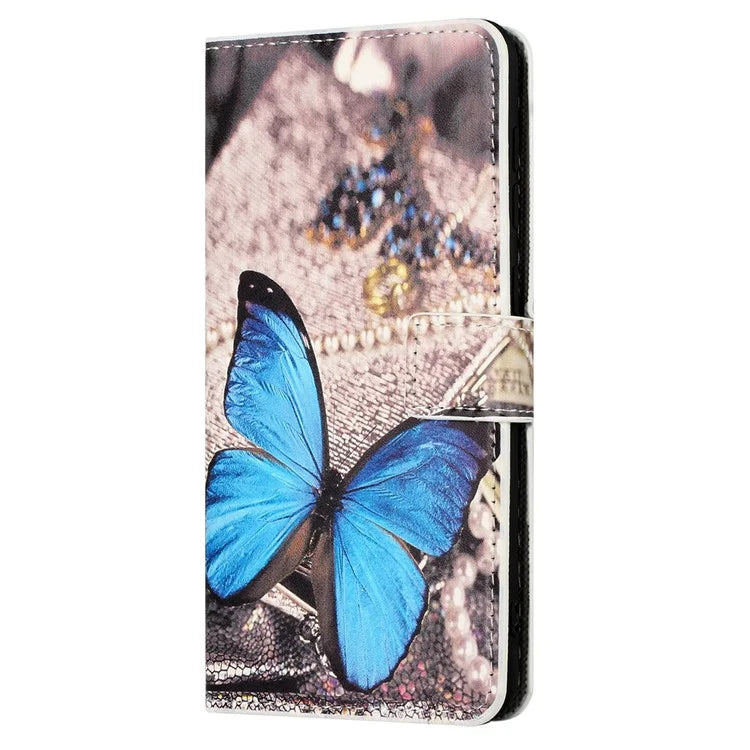 For Motorola Moto G04 4G / G24 4G Cell Phone Cover Pattern Printing Folio PU Leather Phone Case