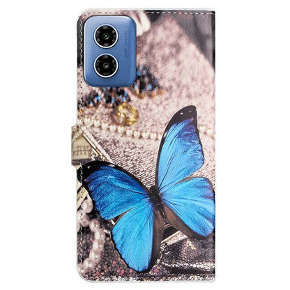 For Motorola Moto G04 4G / G24 4G Cell Phone Cover Pattern Printing Folio PU Leather Phone Case