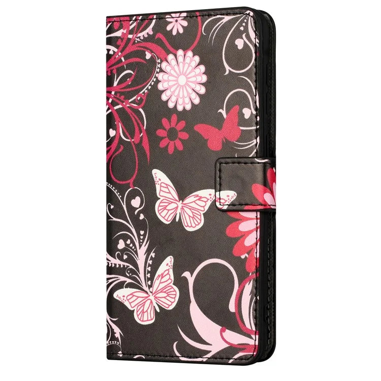 For Motorola Moto G04 4G / G24 4G Cell Phone Cover Pattern Printing Folio PU Leather Phone Case