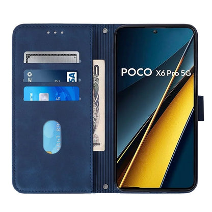 YB Imprinting Series-1 For Xiaomi Poco X6 Pro 5G / Redmi K70E 5G Case Leather Wallet Shockproof Phone Cover