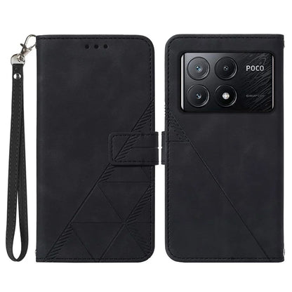 YB Imprinting Series-1 For Xiaomi Poco X6 Pro 5G / Redmi K70E 5G Case Leather Wallet Shockproof Phone Cover