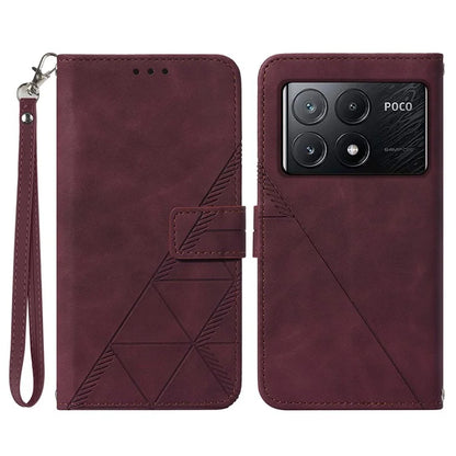 YB Imprinting Series-1 For Xiaomi Poco X6 Pro 5G / Redmi K70E 5G Case Leather Wallet Shockproof Phone Cover