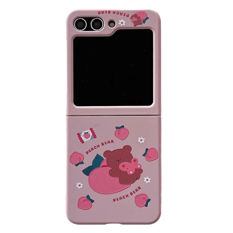 For Samsung Galaxy Z Flip5 5G Case Art Pattern Printing Slim Hard PC Phone Cover