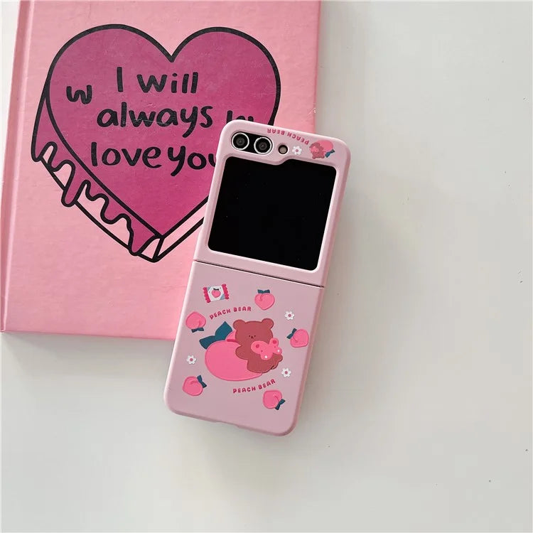 For Samsung Galaxy Z Flip5 5G Case Art Pattern Printing Slim Hard PC Phone Cover