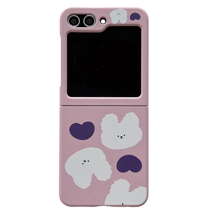 For Samsung Galaxy Z Flip5 5G Case Art Pattern Printing Slim Hard PC Phone Cover