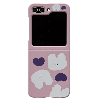 For Samsung Galaxy Z Flip5 5G Case Art Pattern Printing Slim Hard PC Phone Cover