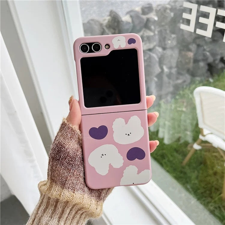 For Samsung Galaxy Z Flip5 5G Case Art Pattern Printing Slim Hard PC Phone Cover