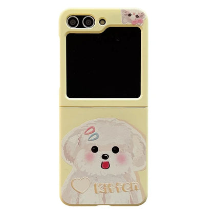 For Samsung Galaxy Z Flip5 5G Case Art Pattern Printing Slim Hard PC Phone Cover