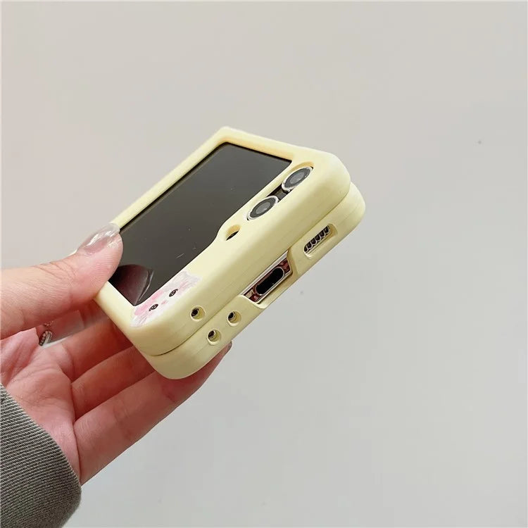 For Samsung Galaxy Z Flip5 5G Case Art Pattern Printing Slim Hard PC Phone Cover
