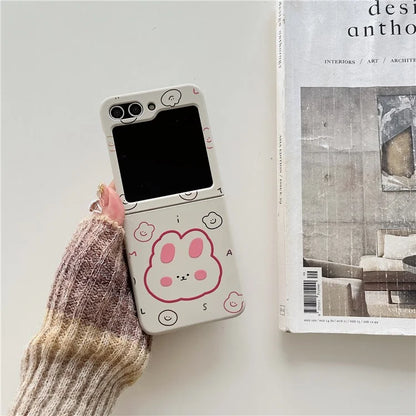 For Samsung Galaxy Z Flip5 5G Case Art Pattern Printing Slim Hard PC Phone Cover