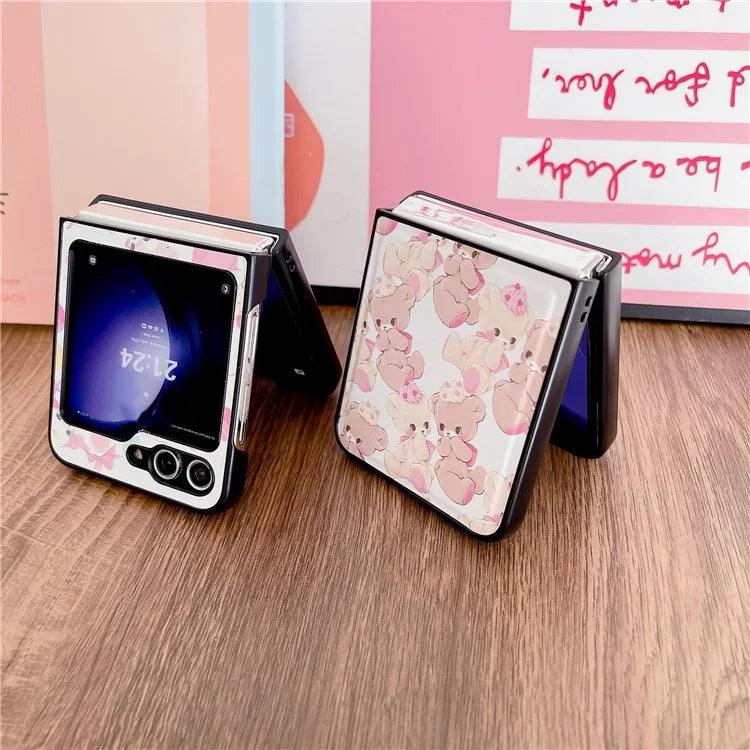 For Samsung Galaxy Z Flip5 5G Case Phone Shell with Hand Strap Phone Cover Painted Patterns