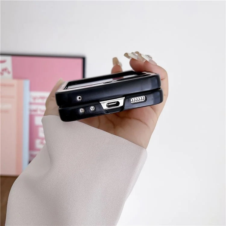For Samsung Galaxy Z Flip5 5G Case Phone Shell with Hand Strap Phone Cover Painted Patterns
