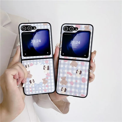 For Samsung Galaxy Z Flip5 5G Case Phone Shell with Hand Strap Phone Cover Painted Patterns