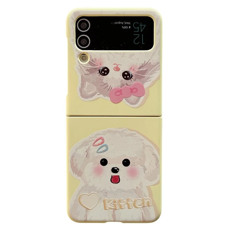 For Samsung Galaxy Z Flip4 5G Slim Case Pattern Printing Hard PC Phone Case