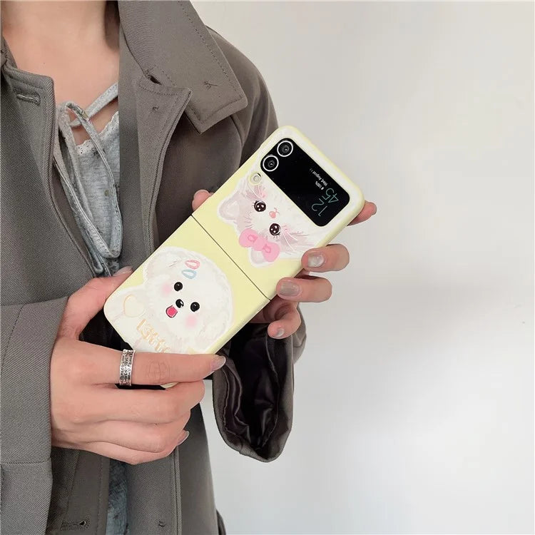 For Samsung Galaxy Z Flip4 5G Slim Case Pattern Printing Hard PC Phone Case