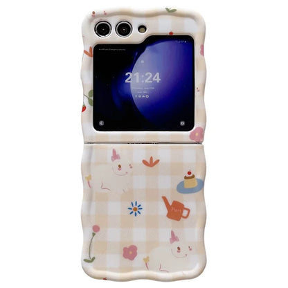For Samsung Galaxy Z Flip5 5G Cell Phone Case IMD Creative Pattern Hard PC Cover