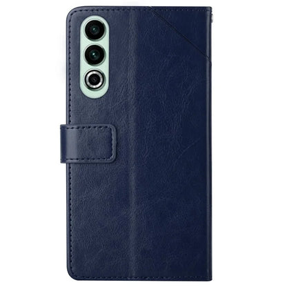 HT01 For OnePlus Nord CE4 5G Case Wallet PU Leather Cover Y-shaped Lines Imprinted