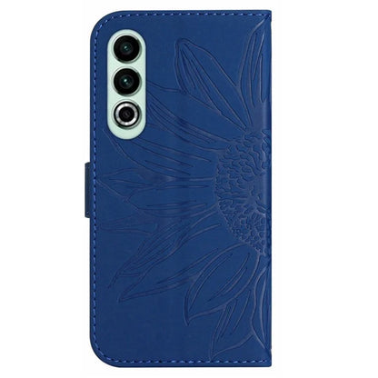 HT04 For OnePlus Nord CE4 5G Case with Strap PU Leather Sunflower Wallet Phone Cover