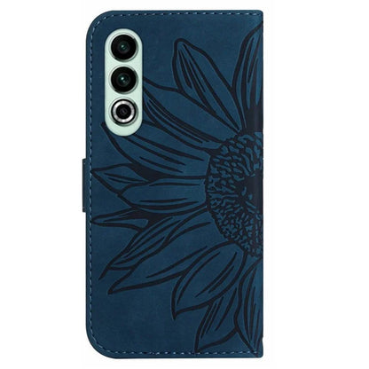 HT04 For OnePlus Nord CE4 5G Case with Strap PU Leather Sunflower Wallet Phone Cover