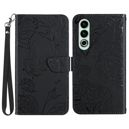 HT03 For OnePlus Nord CE4 5G Leather Case Butterfly Flower Wallet Phone Cover