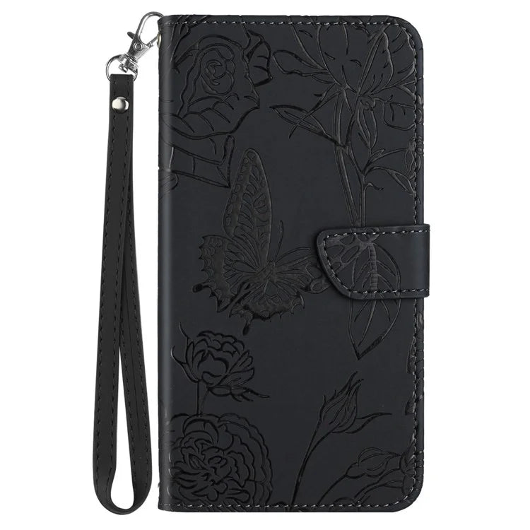 HT03 For OnePlus Nord CE4 5G Leather Case Butterfly Flower Wallet Phone Cover