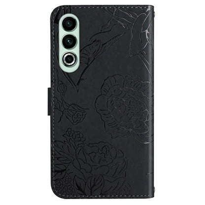 HT03 For OnePlus Nord CE4 5G Leather Case Butterfly Flower Wallet Phone Cover