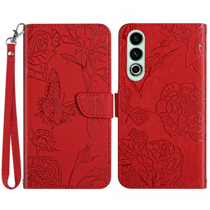HT03 For OnePlus Nord CE4 5G Leather Case Butterfly Flower Wallet Phone Cover