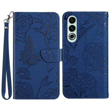HT03 For OnePlus Nord CE4 5G Leather Case Butterfly Flower Wallet Phone Cover