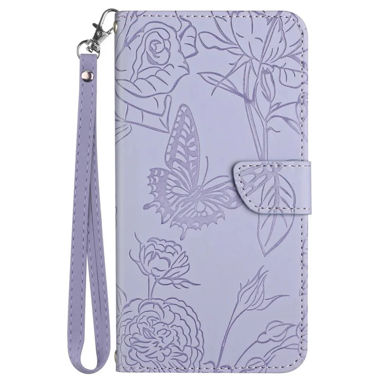 HT03 For OnePlus Nord CE4 5G Leather Case Butterfly Flower Wallet Phone Cover