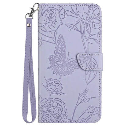 HT03 For OnePlus Nord CE4 5G Leather Case Butterfly Flower Wallet Phone Cover