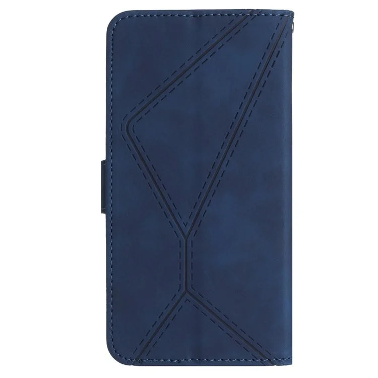 HT05 For OnePlus Nord CE4 5G Case PU Leather Lines Imprinted Wallet Phone Cover