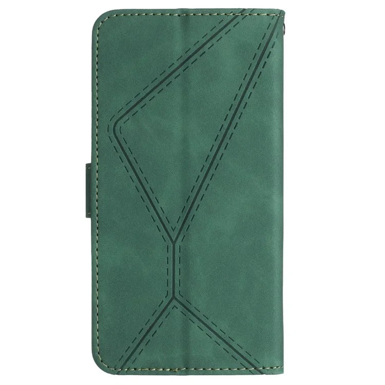 HT05 For OnePlus Nord CE4 5G Case PU Leather Lines Imprinted Wallet Phone Cover